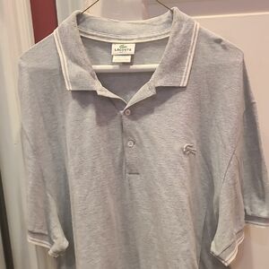 Lacoste Men's Light Gray Polo Shirt
